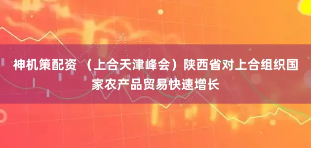 神机策配资 （上合天津峰会）陕西省对上合组织国家农产品贸易快速增长